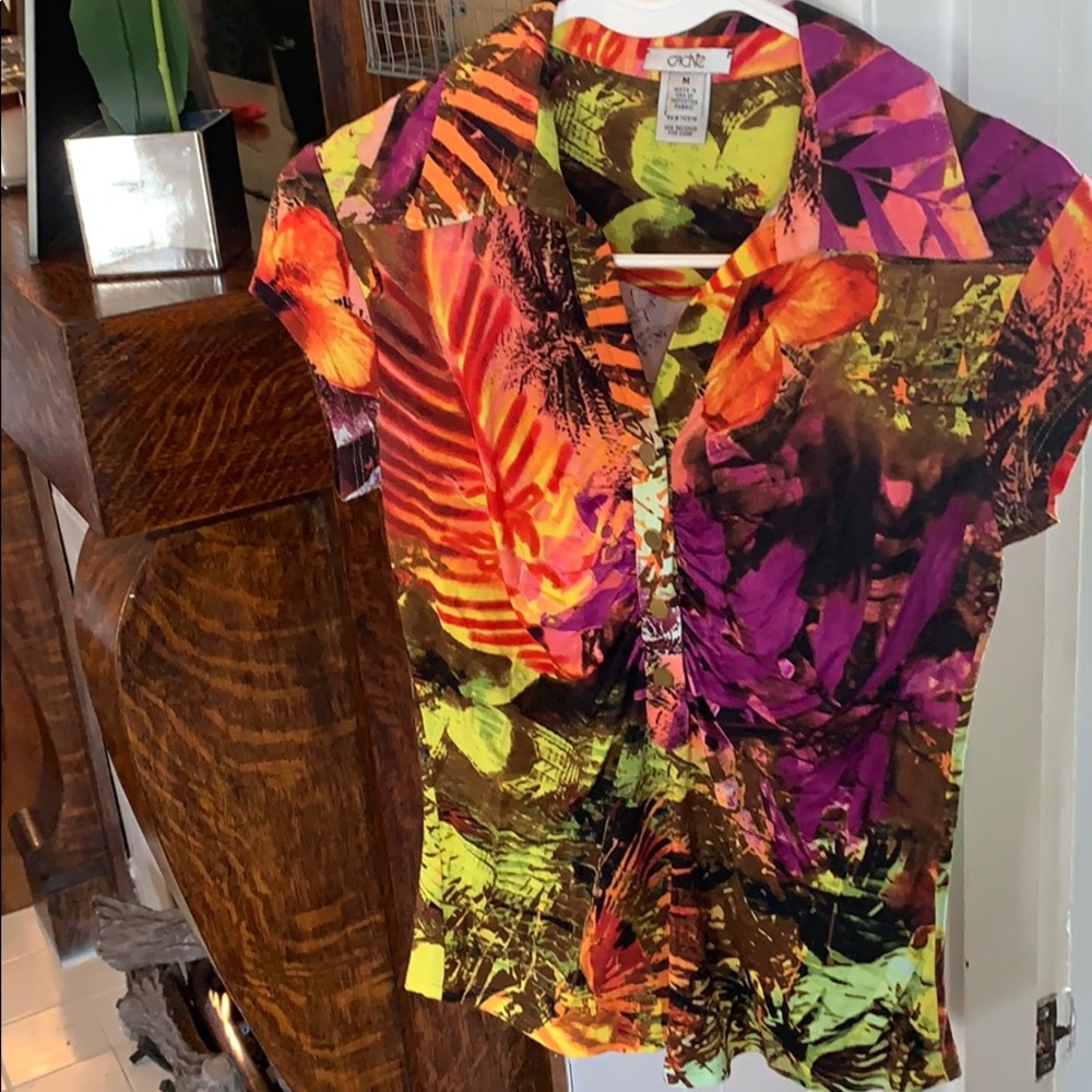 Tropical print T-shirt from Cache